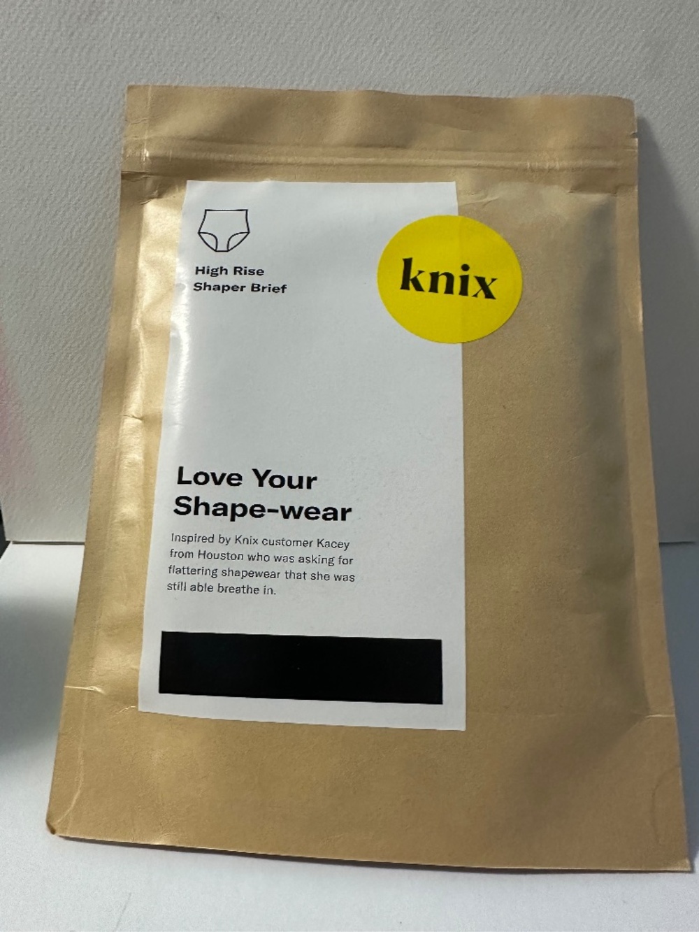 Knix High Rise Shaper Brief Black XXXL NWT Sealed Shapewear